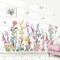 Garden Flower Wall Stickers Wildflower Iris Daisy Floral Butterflies Peel (Multi)